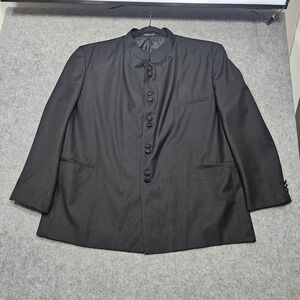 Tessori 52R 100% Tetoron Italian Sports Jacket Coat High Button Steven Seagal